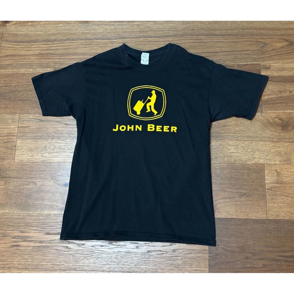 John Beer T-Shirt Funny Parody Keg Men’s Size Large